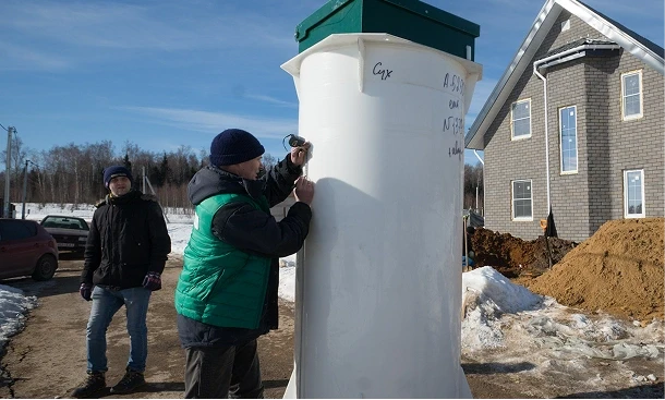 Монтаж септика