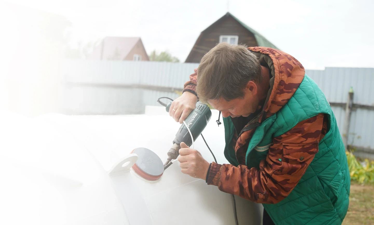 Установка септика | Фон